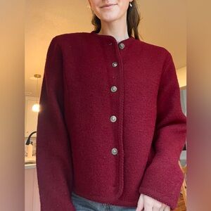 Tally Ho Women's 100% wool cardigan